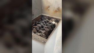 Rozdrabniacz folii aluminiowej z podwójnym wałem do przygotowania do wytapiania