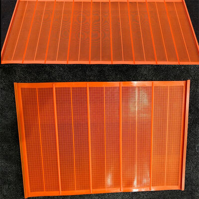 Red Color High Wear Resistant Wet  Urethane Screens 1040*700mm
