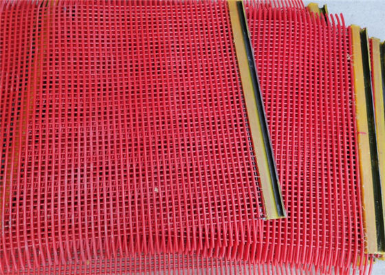 High Tensile Strength Steel Core Polyurethane Screen Mesh with Square or Rectangular Hole and 1.5mm Wire Diameter for Mining