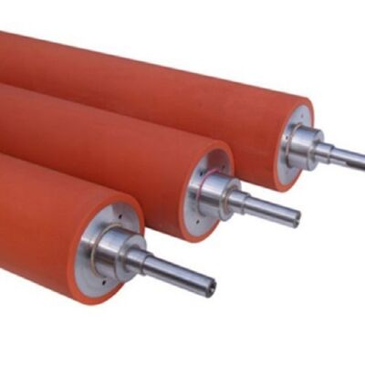 Silicon Rubber Coated MDO Nip Roller for Biaxially Oriented Film Production with 45# Steel Shaft and Up to 250℃ Temperature Stability