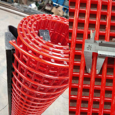 Industrial Grade 2.5mm Steel Wire Tufflex Screen Coated With PU In 1x6mm Aperture Size