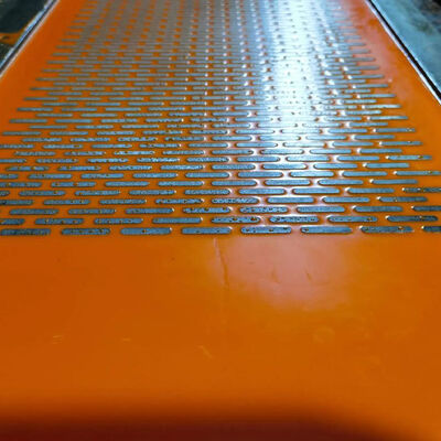 Polyurethane Flip-Flop Screen Panel with 4mm Holes and 7mm Thickness for Anti-Clogging Sticky Material Screening