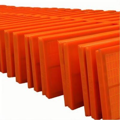 Green Color 30mm Polyurethane Screen Mat with Self-Cleaning Holes for Mining Graphite Screening