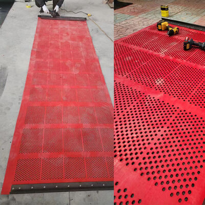 1m Self-Cleaning Rubber Screen Panel 6mm Thick with 3mm Holes