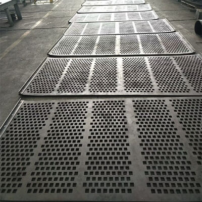 120mm Aperture 70mm Thick Steel Reinforced Rubber Screen Panel for Coarse Screening