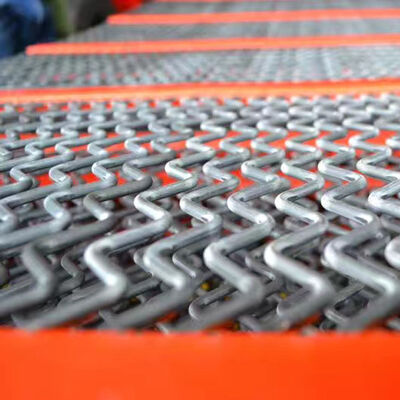 Self-cleaning Screen Mesh with Wrap Edge Design and Stainless Steel Wire Mesh + PU Strip for Adjustable Hole Size in Vibrating Screens