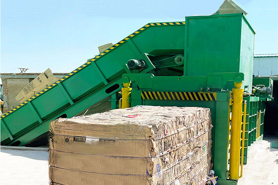 Waste Paper Hydraulic Baler Machine With High Pressure Of 140 Tons