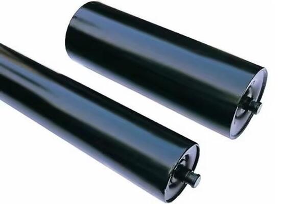 Self Cleaning Conveyor Roller Black Rubber Disc Wet Material Conveyor System
