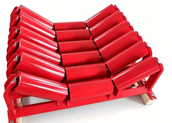 Conveyor Belt Return Idler Rubber Ring Long Service Life Quarry Conveyor Use