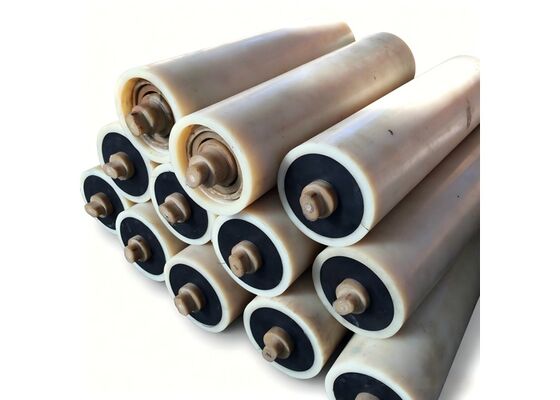 Conveyor Belt Roller HDPE Material Long Life Aggregate Conveyor Spare Component