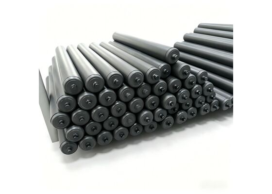 HDPE Conveyor Roller Blue Lightweight Corrosion Resistant Mining Conveyor Equipment