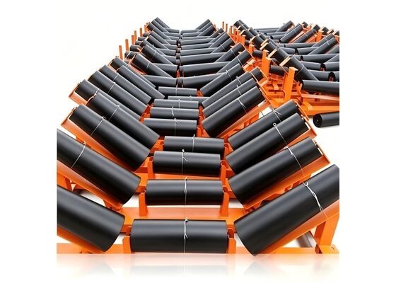 Durable Rubber Disc Return Roller with High Precision Steel Shaft