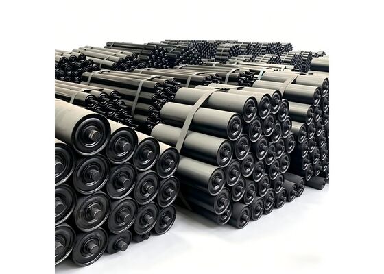 Impact Resistant Rubber Disc Conveyor Roller for Mine Site