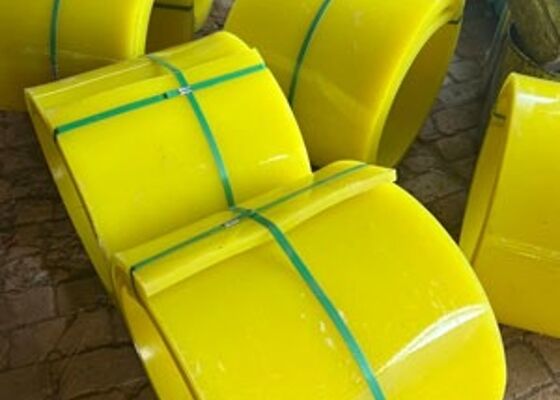 PU Conveyor Belt Side Skirting Abrasion Resistant Yellow Mining Conveyor Components