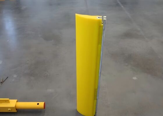 Conveyor Belt Polyurethane Scraper Blue Blade Long Lasting Mining Conveyor Cleaner