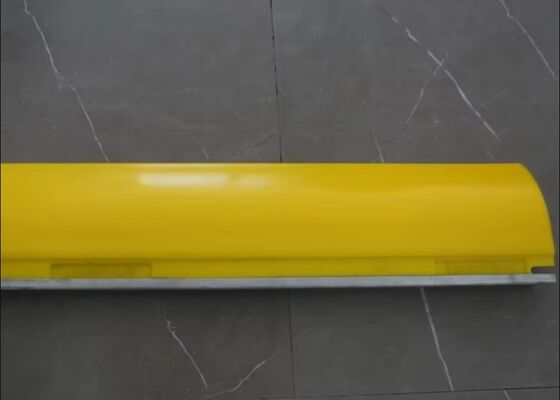 Conveyor Belt PU Scraper with Alloy Steel Holder Bulk Material Conveyor Cleaning