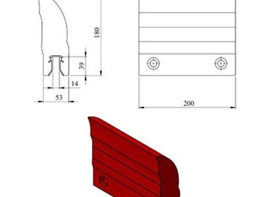 Polyurethane Conveyor Scraper with Steel Clamp Flexible Industrial Conveyor Cleaner