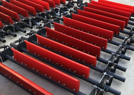 Primary PU Conveyor Belt Cleaner for Bulk Material Handling Abrasion Resistant Design