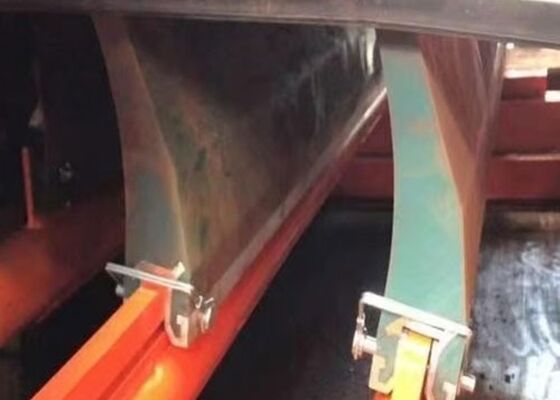 Polyurethane Primary Belt Cleaner Orange Blade Wear Resistant Mining Conveyor Part
