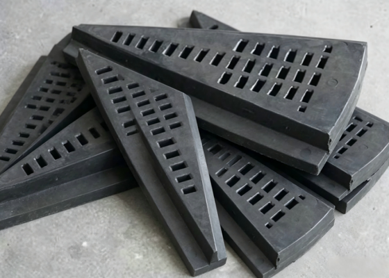 High Abrasion Resistant Ball Mill Rubber Liners with Heat Treated Surface for Long Working Life