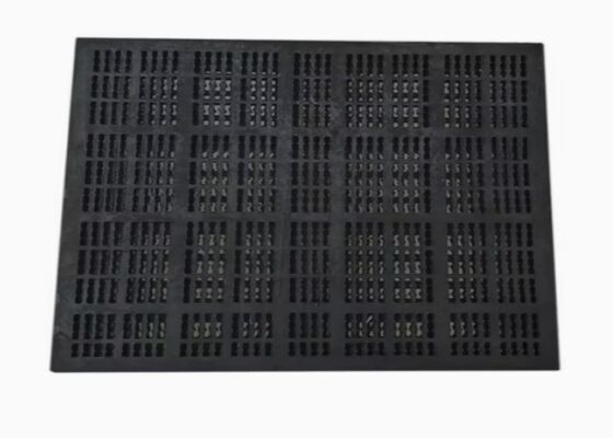 Industrial Mining Rubber Deck Panel with Custom Apertures