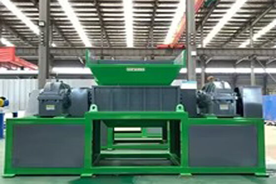 Heavy Duty Dual Shaft Shredder 600mm Rotor for Wood Pallets