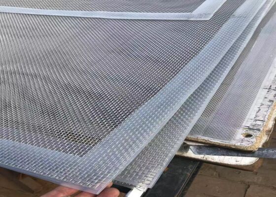 Transparent PU Grommet Screen EU 1935/2004 Compliant 0.0014-0.0090 inch Wire