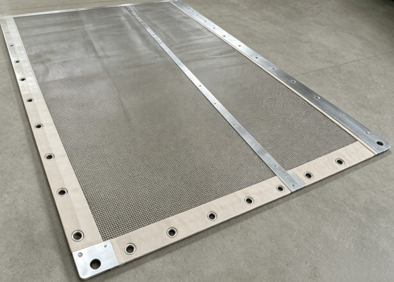 Industrial Wire Screen Folded Edge 304 Stainless Steel >80°C High-Temp Use