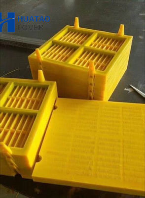 0.1mm Aperture PU Dewatering Screen Panel with Steel Frame and Polyurethane Surface for Sand Dewatering