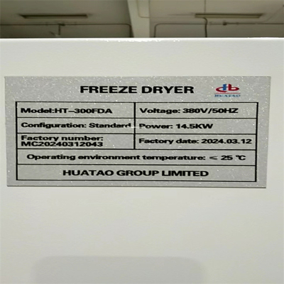 3m2 Pojemność 60kg/gromadę Silicone Oil Freeze Dryer Chłodzenie powietrzem