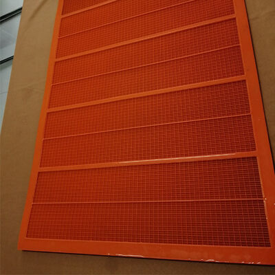 Orange PU Screen Panel 0,5 mm Mesh 1040x700 mm do mokrego siewu z wysoką odpornością na zużycie