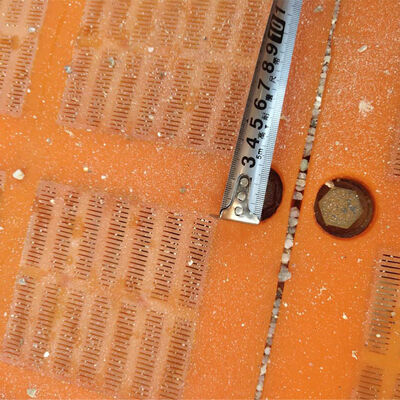 30 mm grubości poliuretanowa siatka PU do prania węgla