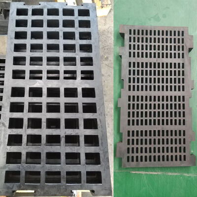HUATAO 30 mm grubość 305 × 305 mm twardość brzegu 40-60 Płytka z gumowego ekranu antyzakładowania do odwodniania węgla