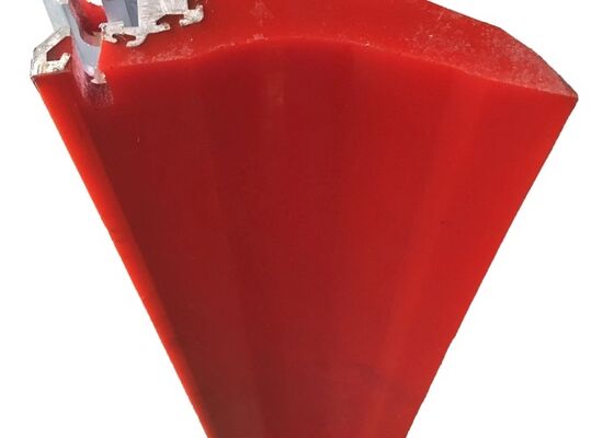 Polyuretanowy pas czyszczący drugorzędny skraper Niebieski PU Blade High Wear Resistance Conveyor