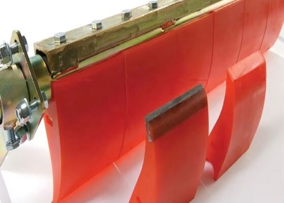 Polyuretanowy pierwotny pręt czyszczący Orange Blade Wear Resistant Mining Conveyor Part