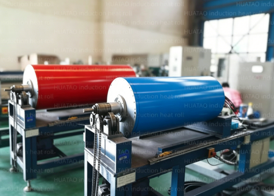 Twardy chromowany wałek nagrzewający indukcyjny Ogrzewanie elektromagnetyczne Teflok Spray ceramiczny lub węglik wolframu