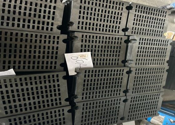 Wysokiej jakości gumowa siatka sitowa do systemów przesiewania o dużej wydajności