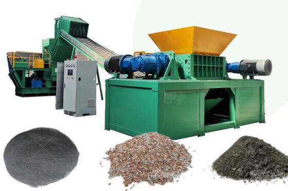 Przemysłowy podwójny wał 60kW do recyklingu beczek z tworzyw sztucznych