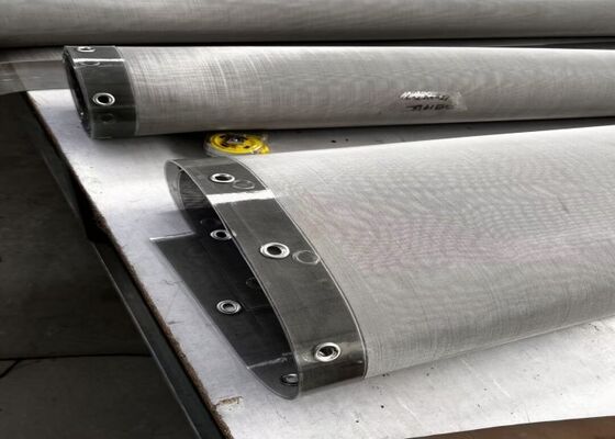Rotex Wymienny ekran 304 ze stali nierdzewnej Czarny PU-strip Kompatybilny z żywnością