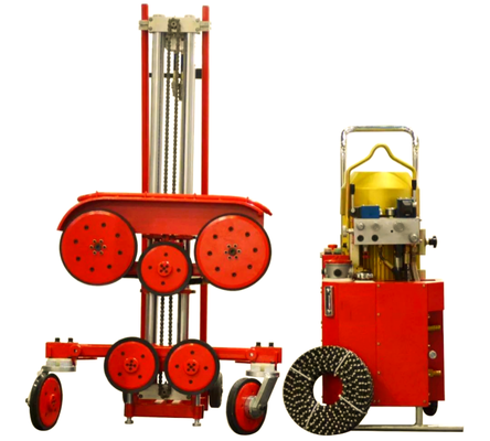 Hydrauliczna piła drutowa do cięcia zbrojonego betonu w wąskich przestrzeniach